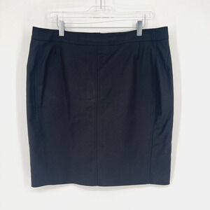 Akris Punto Skirt Womens 14 Black‎ Designer Office Work Career Staple Capsule